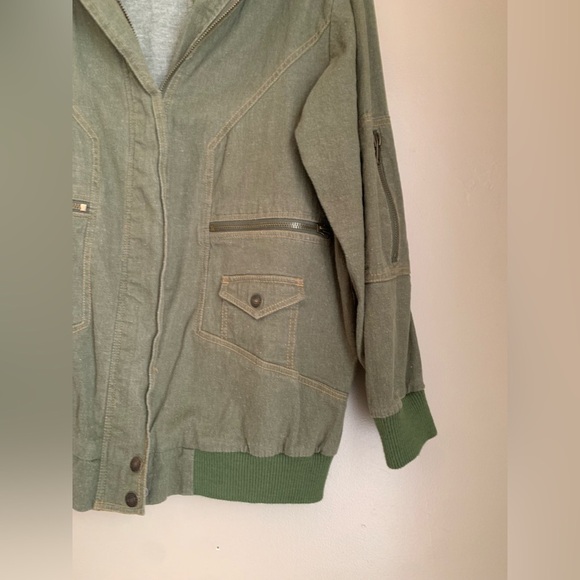 Denim 24/7 jean jacket zippers green moto vintage y2k 90’s
Spring coat - Picture 3 of 12